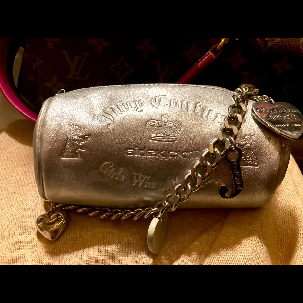 Juicy Couture Silver Sidekick II Bag